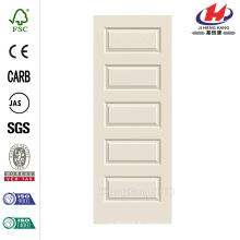 32 in. x 80 in. Smooth 5-Panel Primed Molded Interior Door Slab